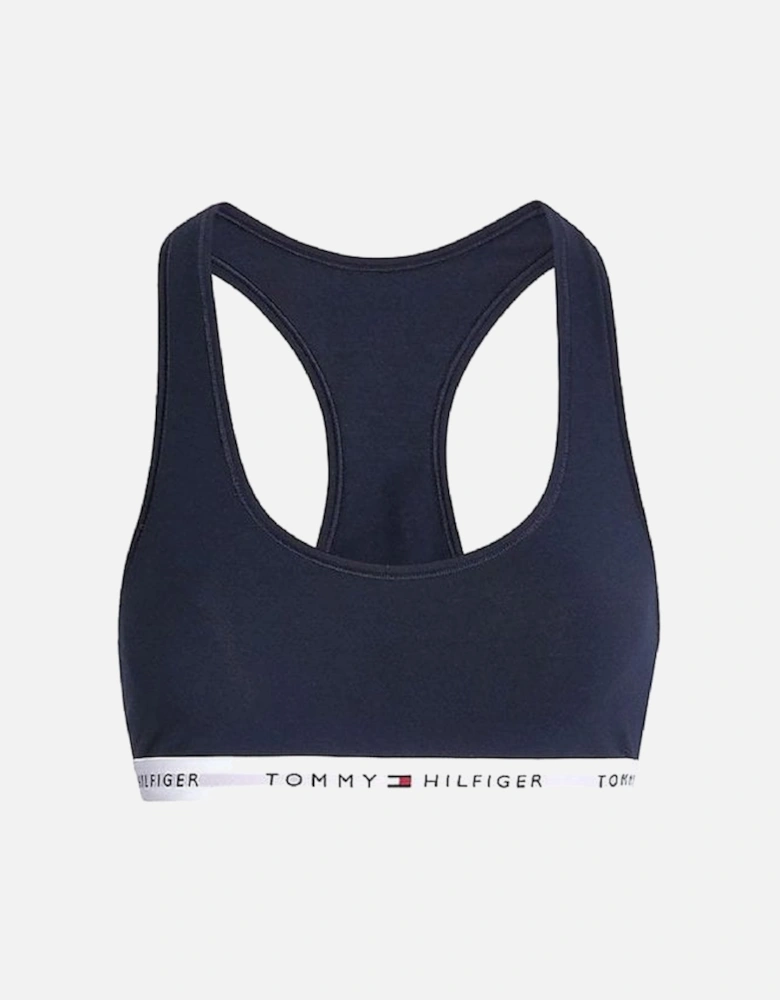 Tommy Icons Unlined Bralette, Navy