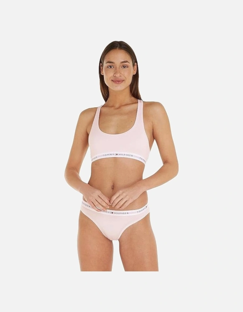 Tommy Icons Unlined Bralette, Light Pink