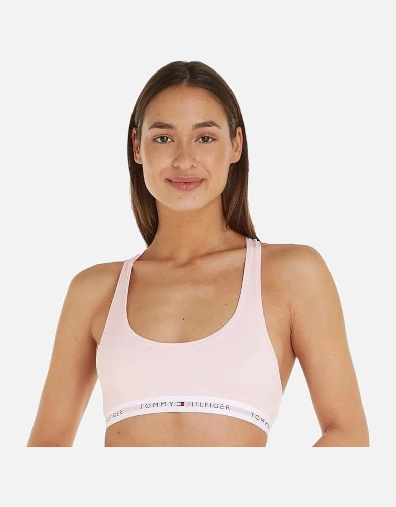 Tommy Icons Unlined Bralette, Light Pink