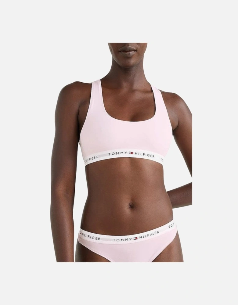 Tommy Icons Unlined Bralette, Light Pink