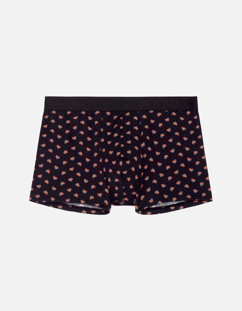 Romeo Cotton Modal Boxer Brief, Black Print