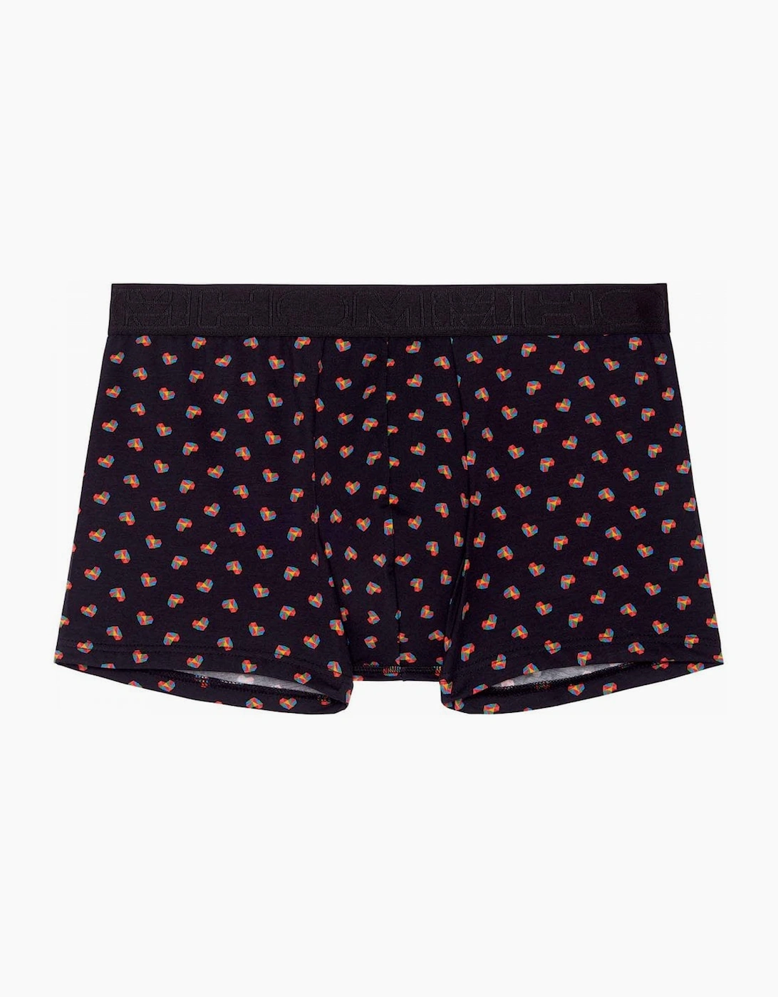 Hom Men's Black Romeo Cotton Modal Boxer Brief, Print - : 33/32/32 M