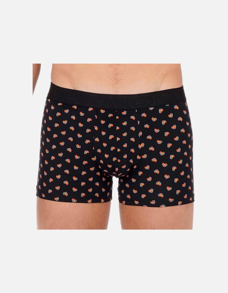 Romeo Cotton Modal Boxer Brief, Black Print