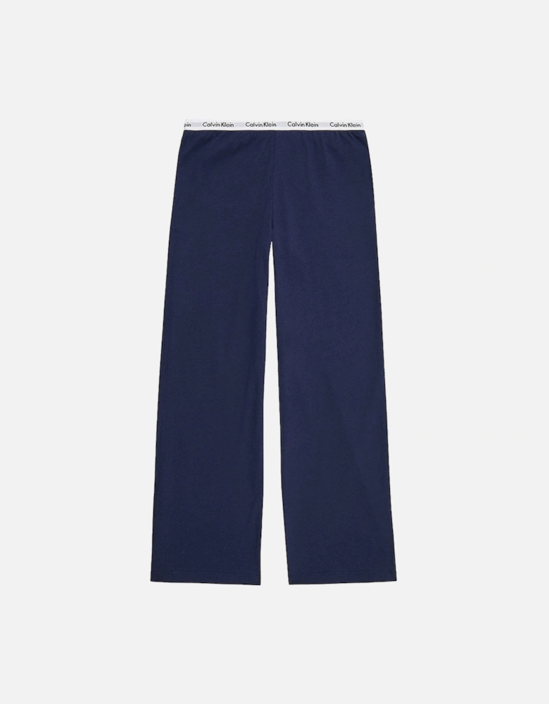 Girls Modern Cotton Lounge Joggers, Navy Iris