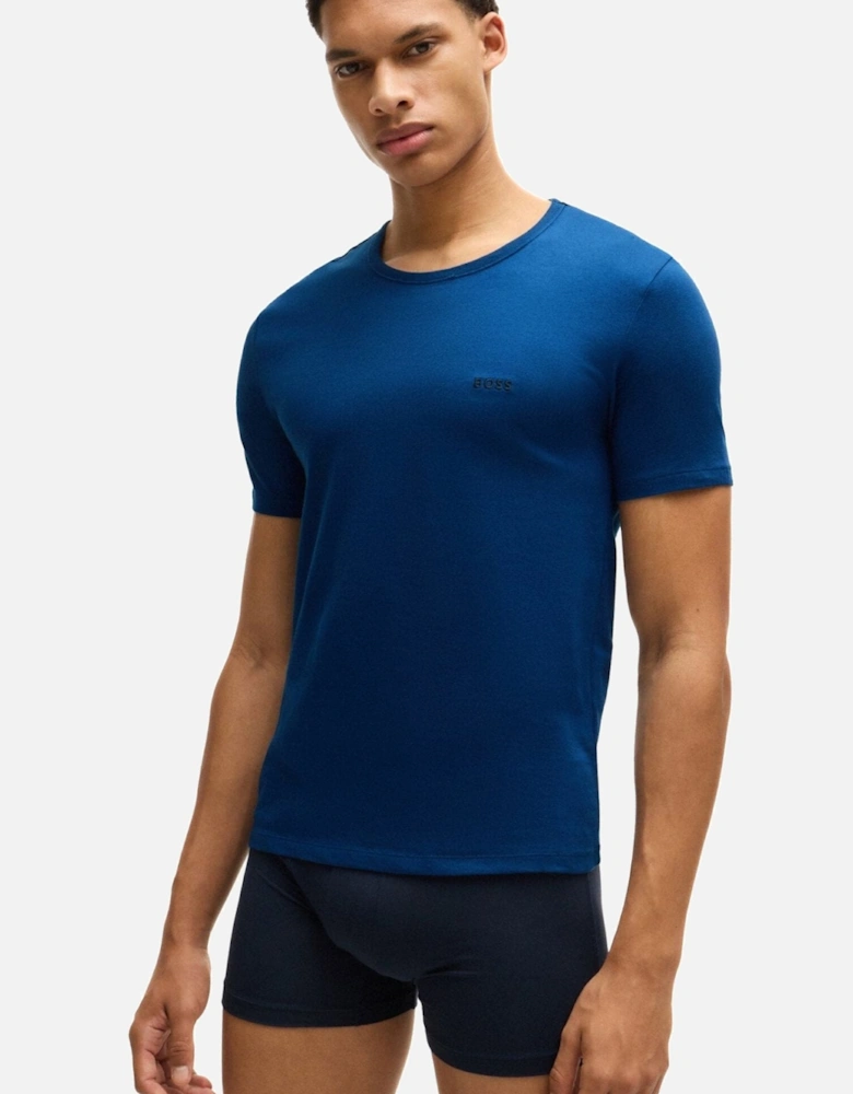 3-Pack Crew-Neck T-Shirts, Blue Combination