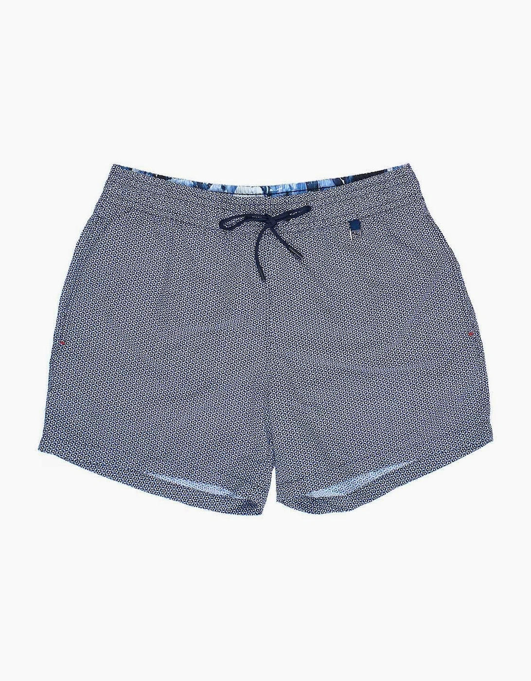 Hom Men's Topaz Swim Shorts, Navy / White - Grey - Size: 32/30/31