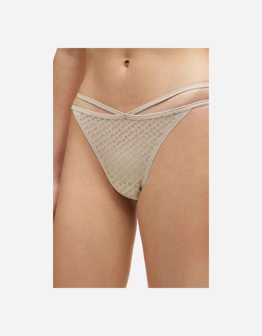 B-Lace String, Open Beige