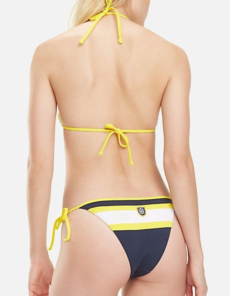 Cheeky String Side Tie Swim Bikini, Navy Blazer