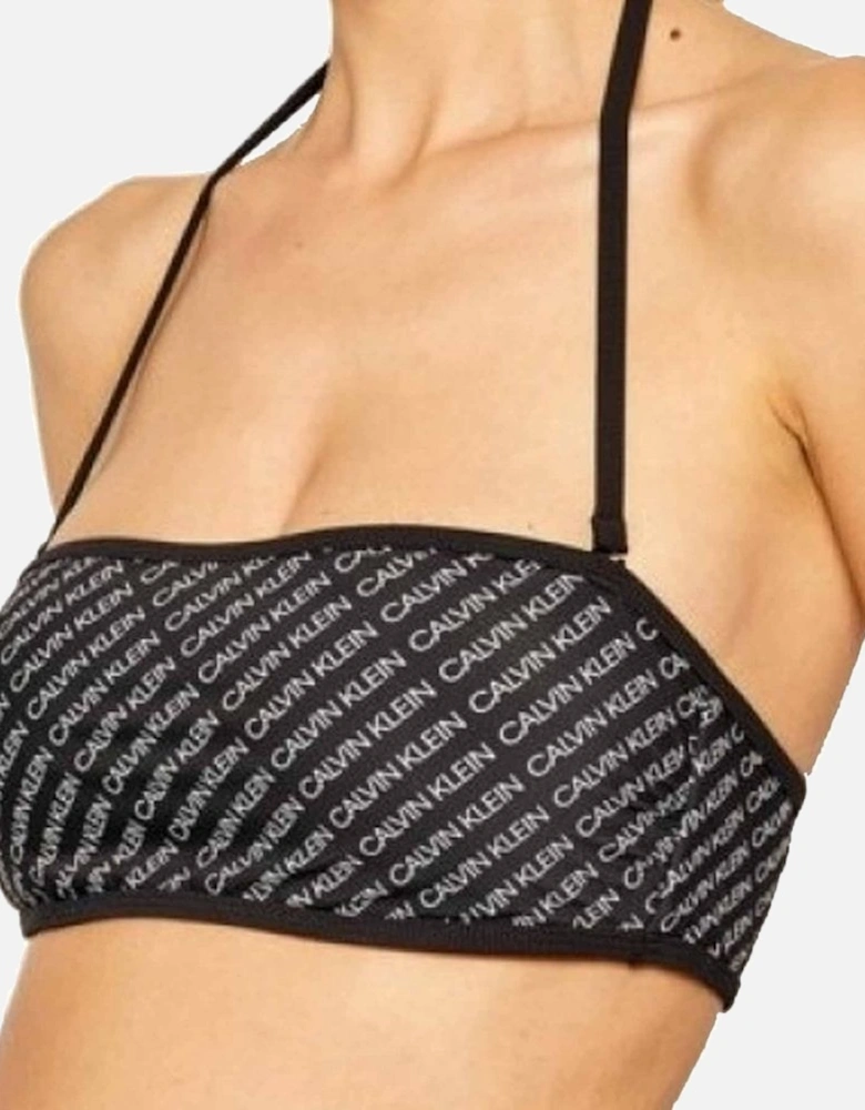 Bandeau Swim Top, Core Diagonal Logo