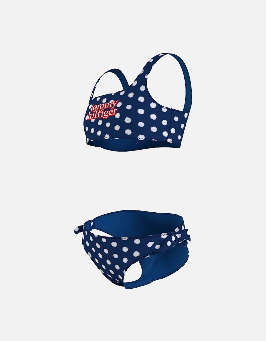 Girls Swim Bralette/Bikini Set, Hilfiger Polka Dot