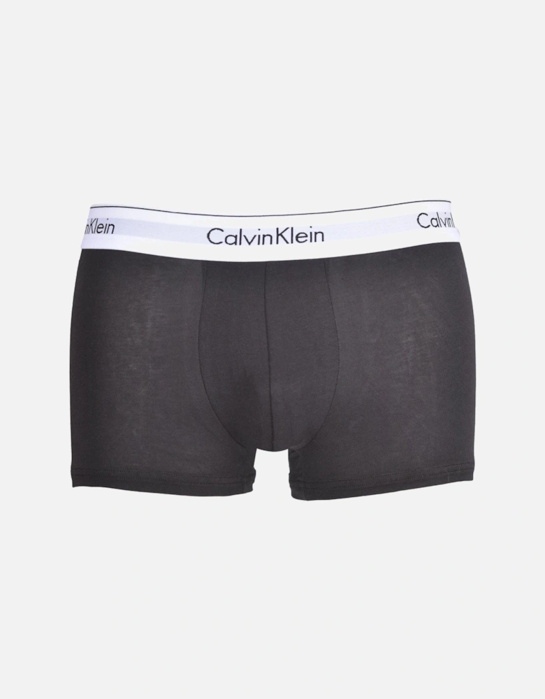 Modern Cotton Stretch 3-Pack Boxer Trunks, Black/White/Grey