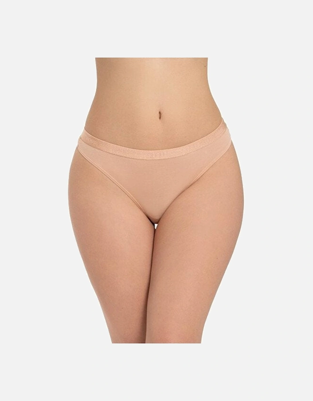 CI Logo Waistband Thong, Light/Pastel Brown