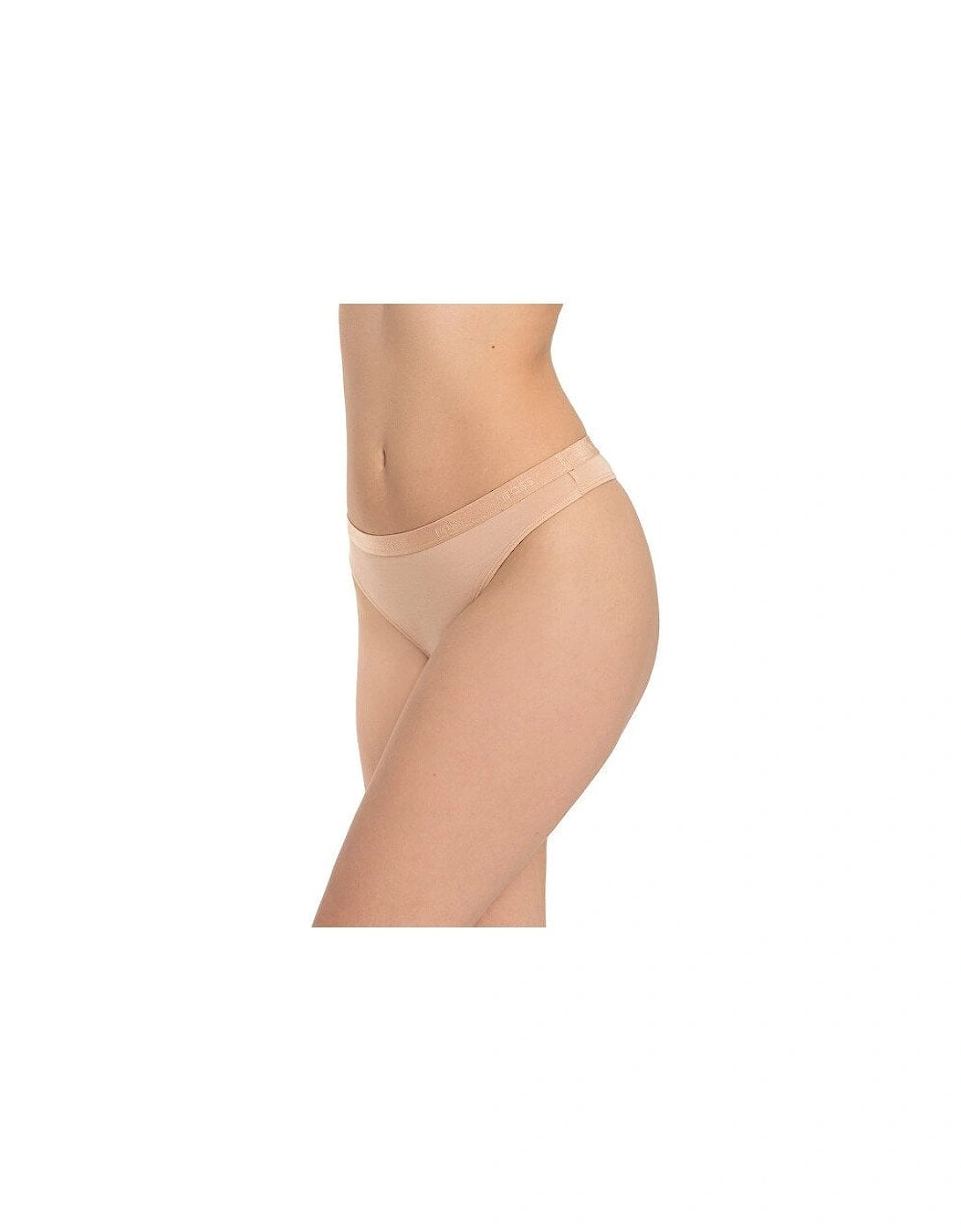 CI Logo Waistband Thong, Light/Pastel Brown