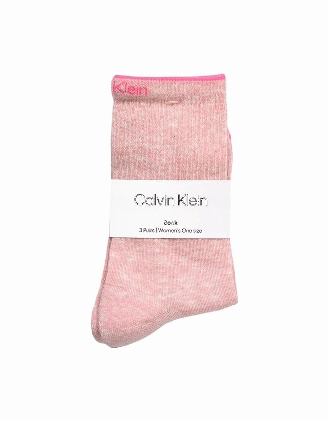 3-Pack Fine Line Women's Sports Socks, Pink Melange Combo