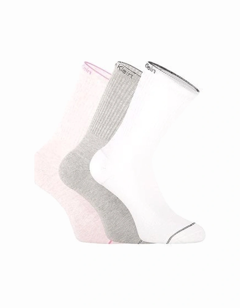 3-Pack Fine Line Women's Sports Socks, Pink Melange Combo