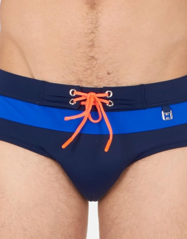 Barbado Swim Midi Briefs, Navy