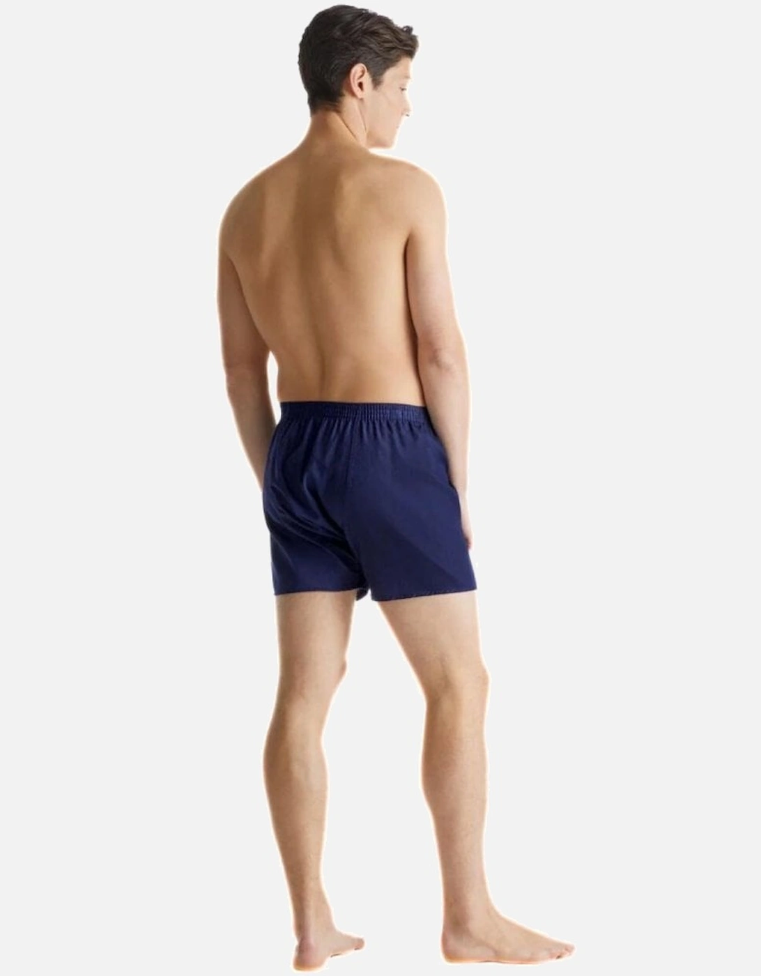 Lombard Jacquard Classic-Fit Cotton Boxer Shorts, Navy