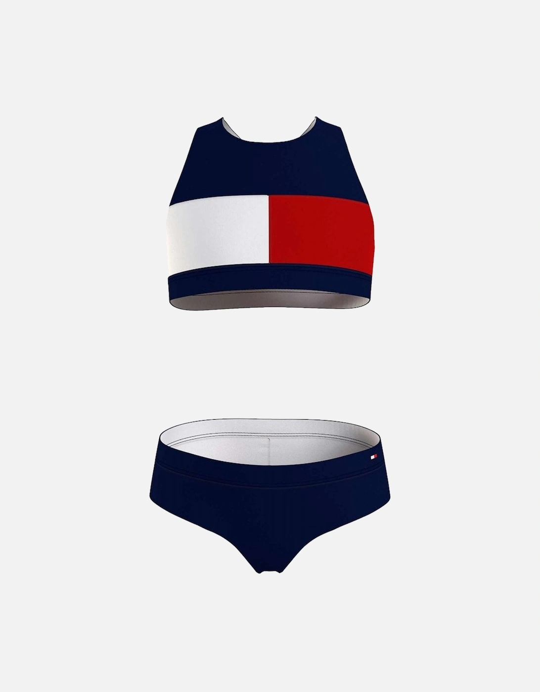 Girls Swim Crop Top Set, Desert Sky, 3 of 2