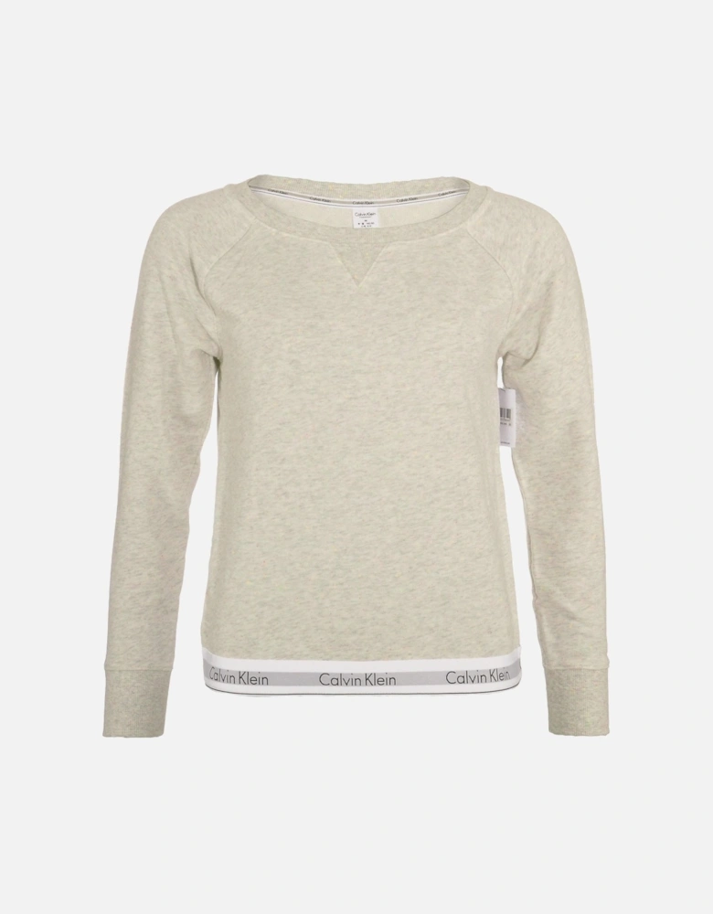 Modern Cotton Sweatshirt, Snow Heather - Neon Neps