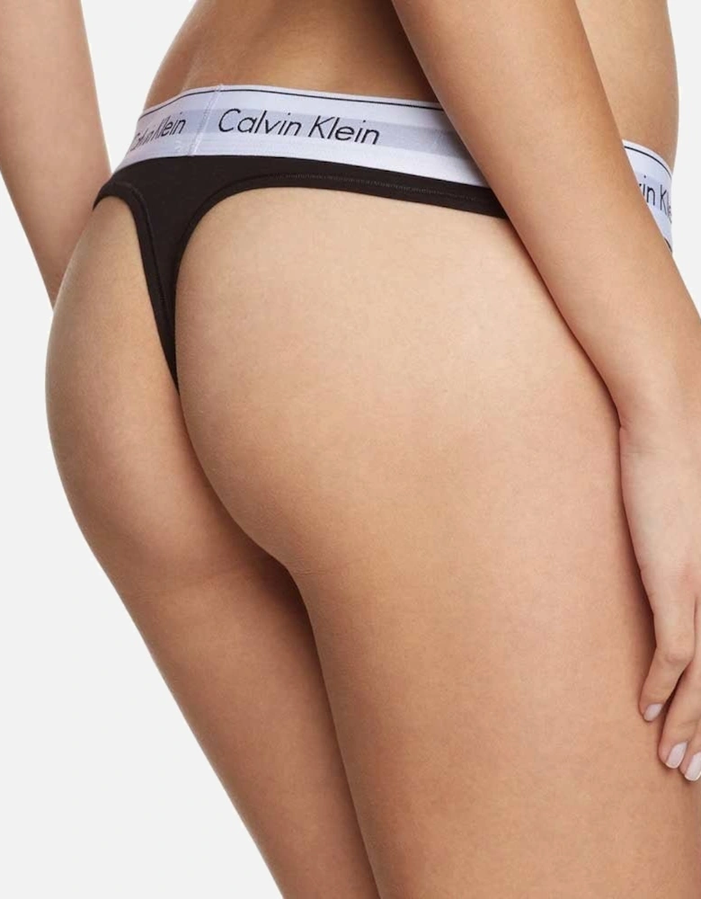 Modern Cotton Thong, Black