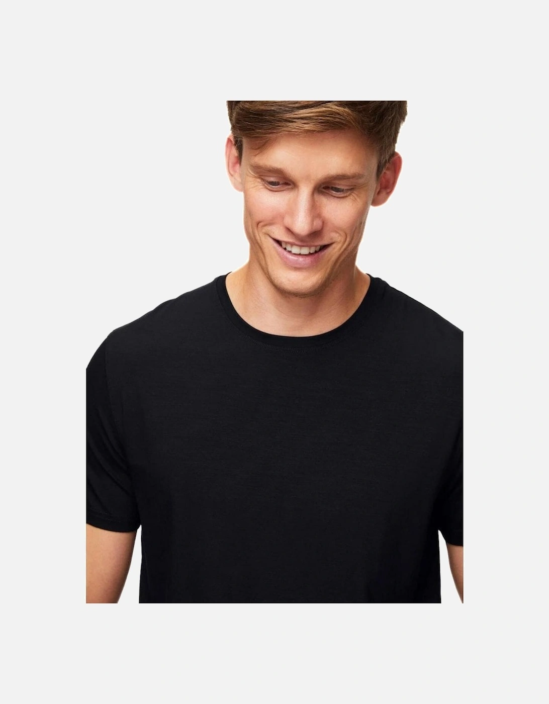 Basel Micromodal Stretch T-Shirt, Black