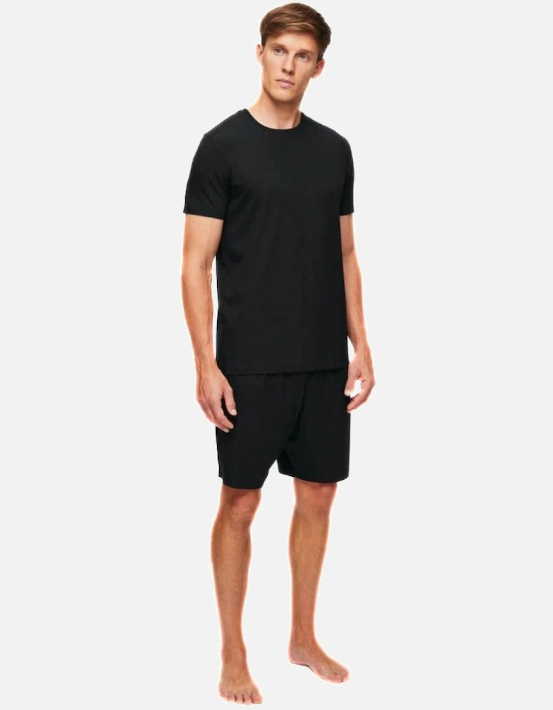 Basel Micromodal Stretch T-Shirt, Black