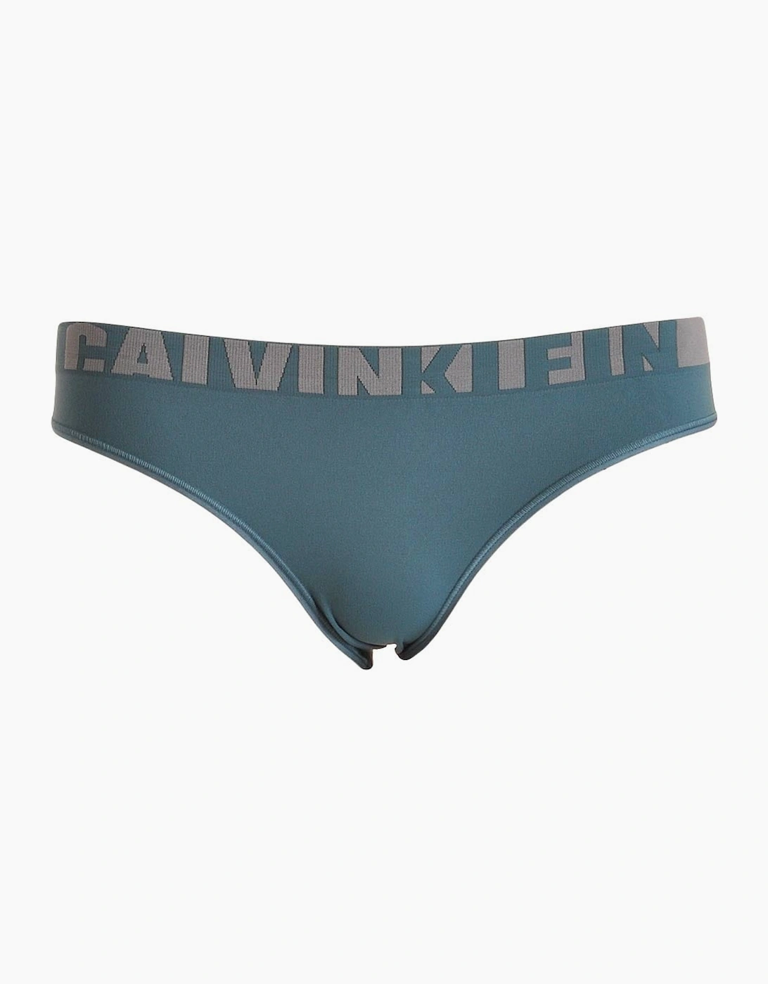 Calvin Klein Women's Navy Seamless Logo Bikini Brief, Blue Steel - : 12/None M