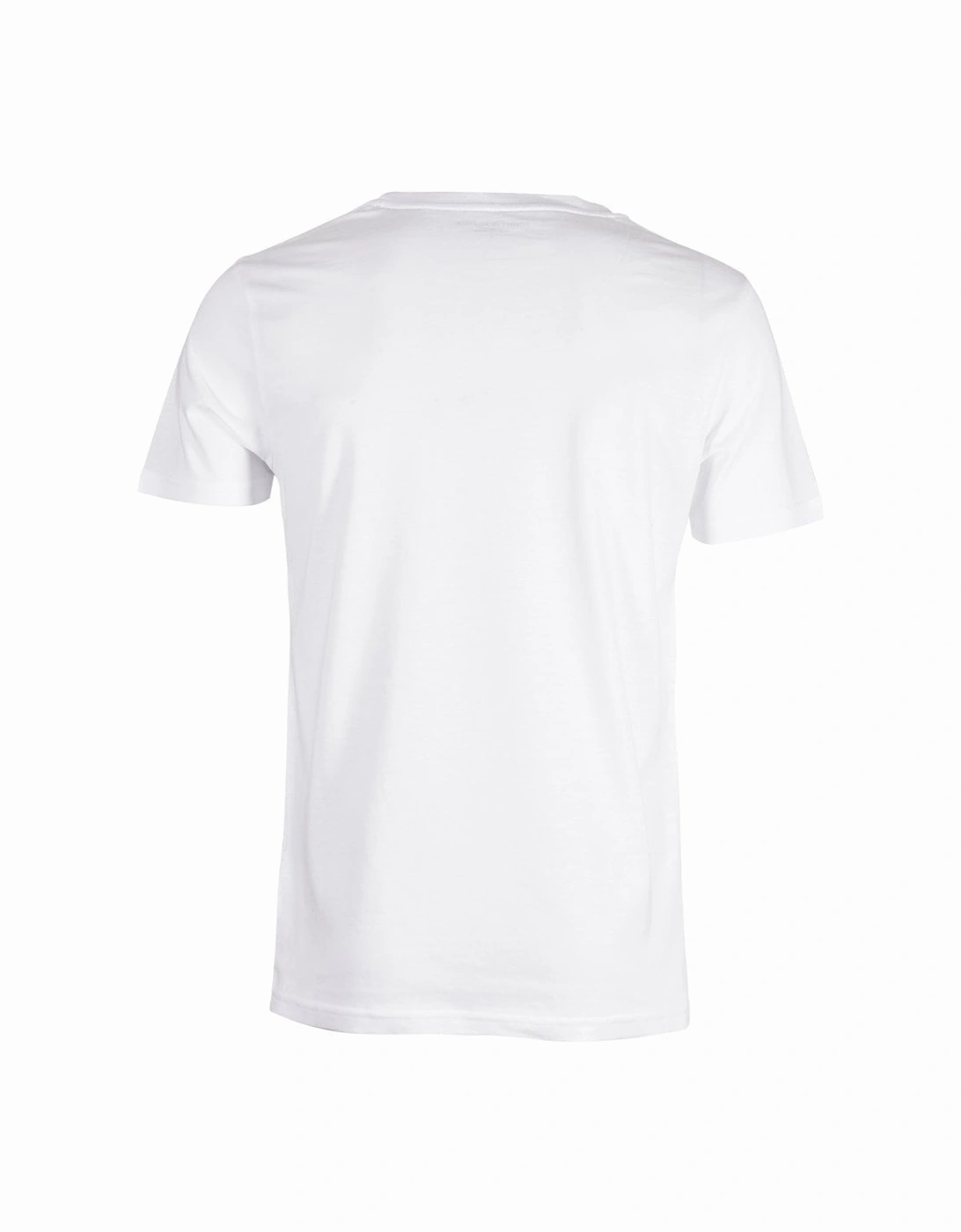 Script Flag Logo Crew Neck T-Shirt, White