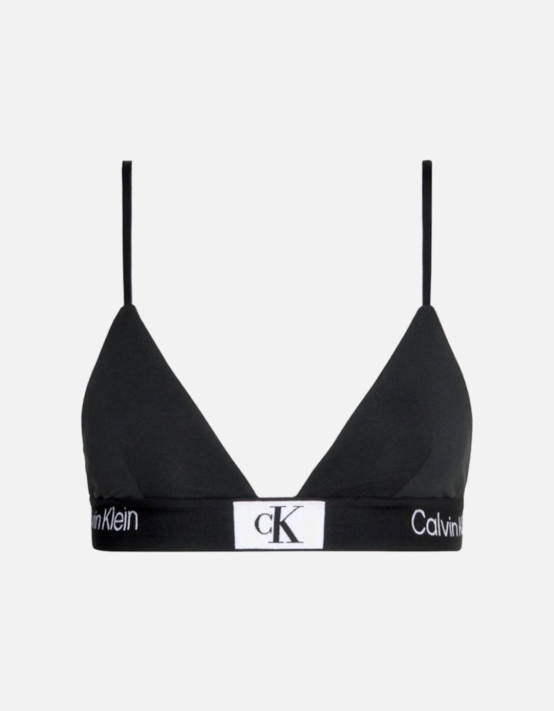 CK 1996 Unlined Triangle Bra, Black