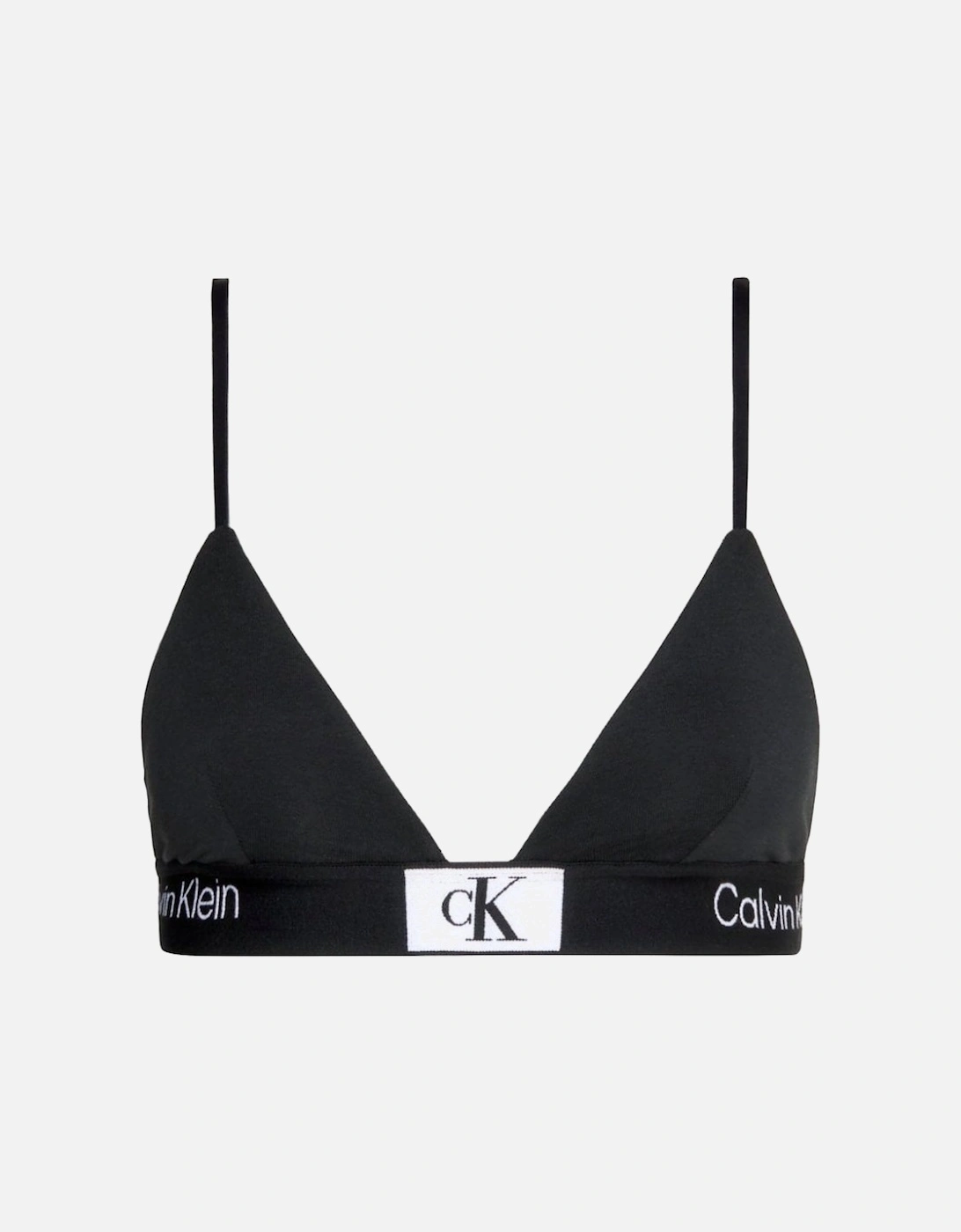 Calvin Klein Women's CK 1996 Unlined Triangle Bra, Black - Size: XL