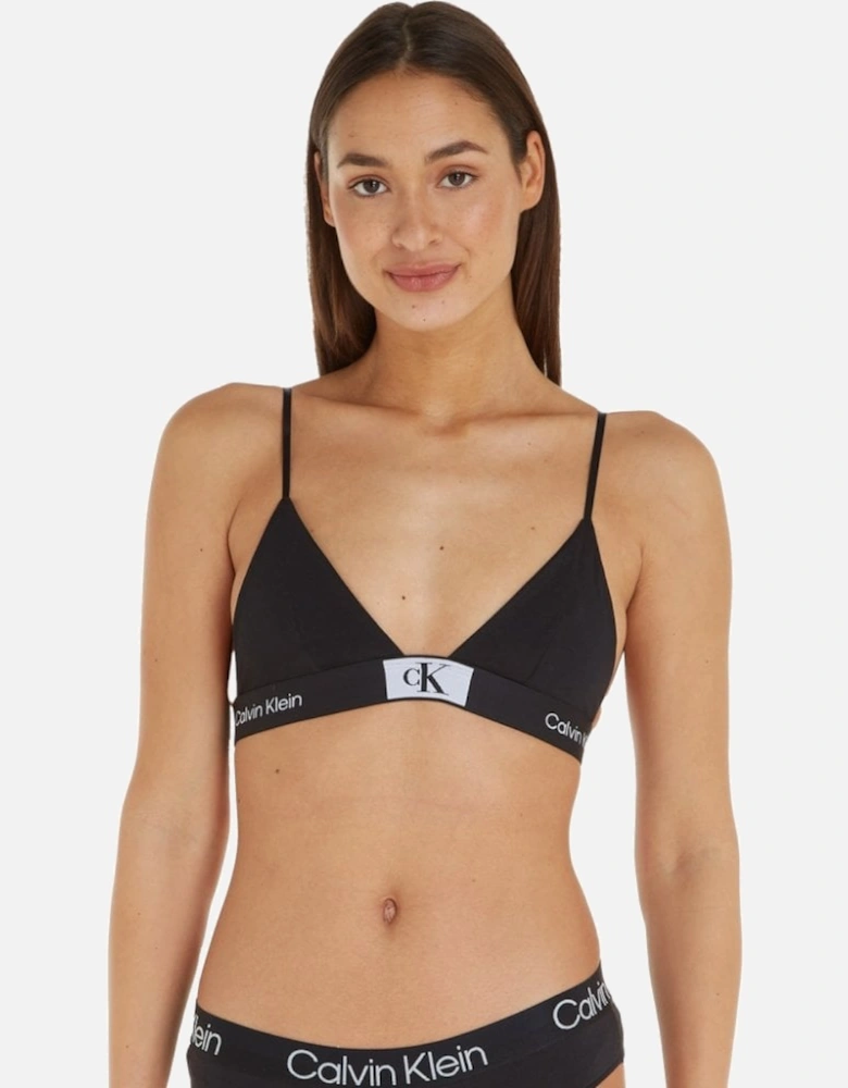 CK 1996 Unlined Triangle Bra, Black