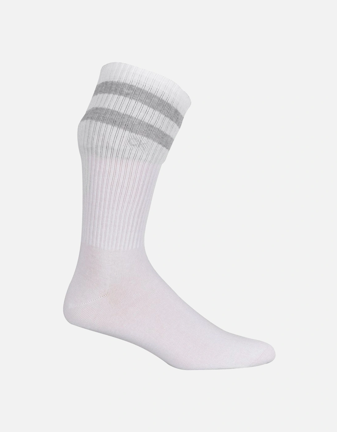 2-Pack Stripes Casual Sports Socks, White