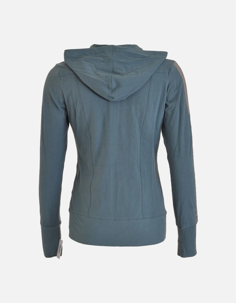 Seamless Logo Hoody, Blue Steel