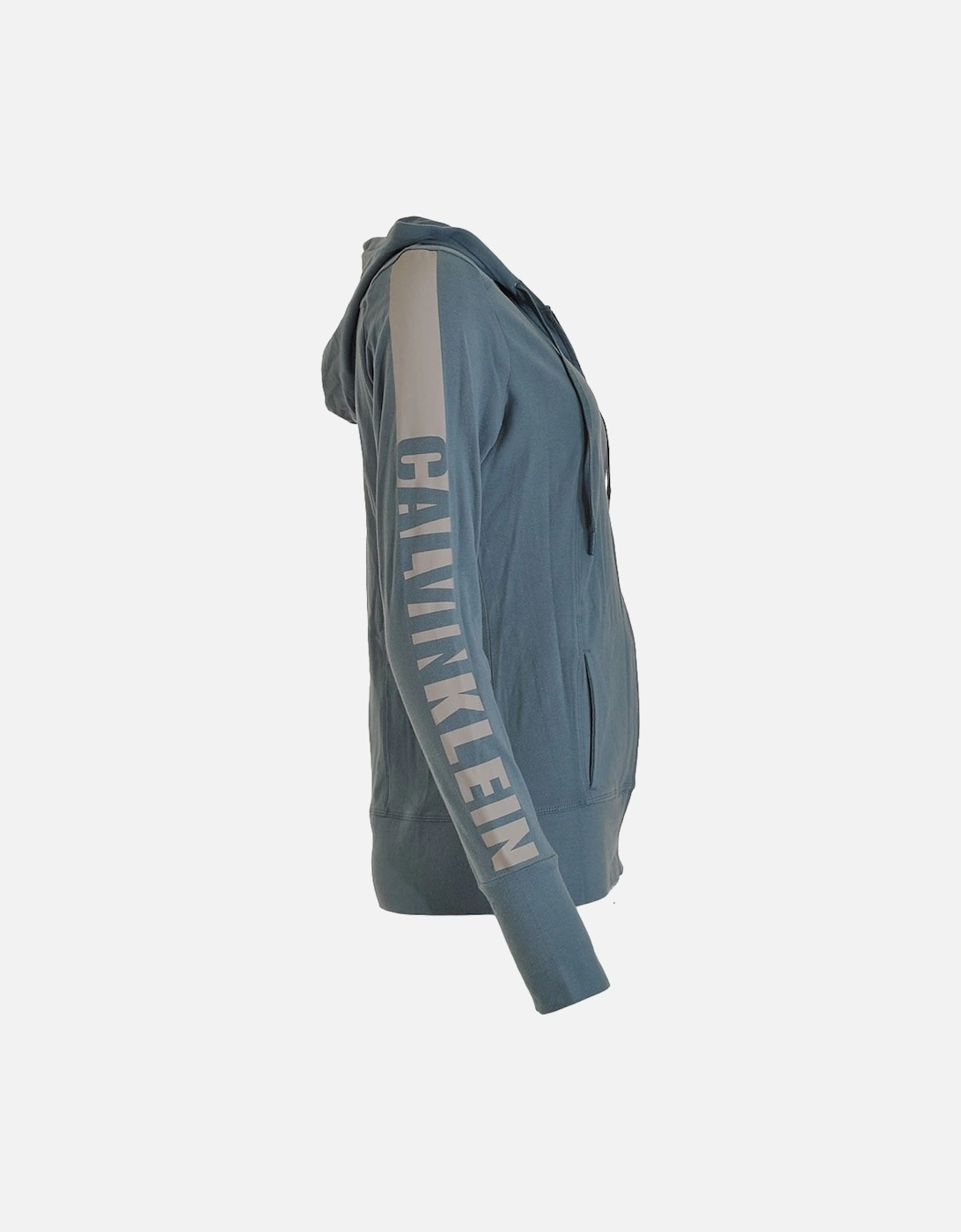 Seamless Logo Hoody, Blue Steel