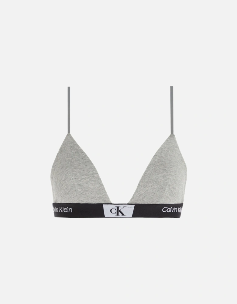 CK 1996 Unlined Triangle Bra, Grey Heather