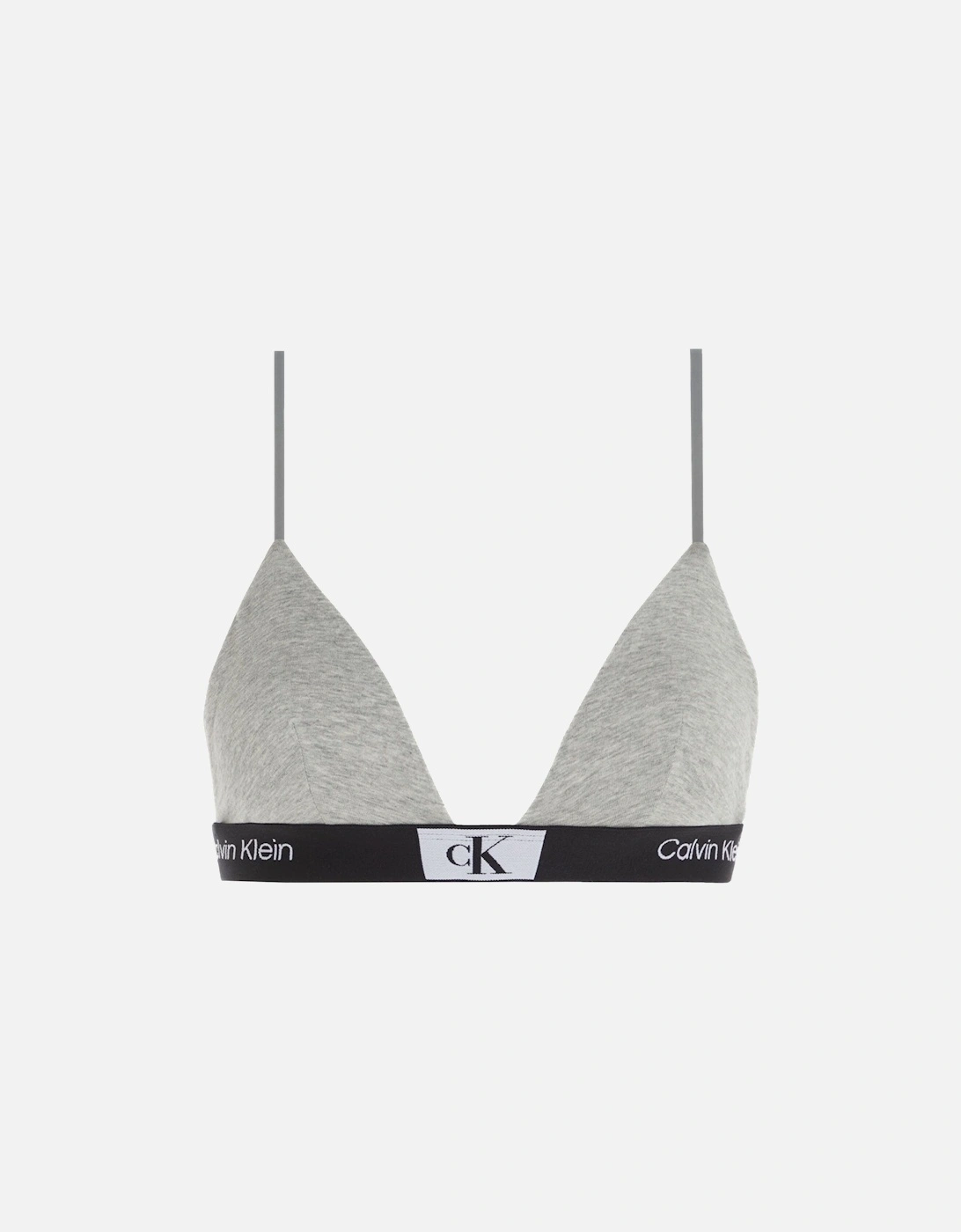 Calvin Klein Women's CK 1996 Unlined Triangle Bra, Grey Heather - Size: L