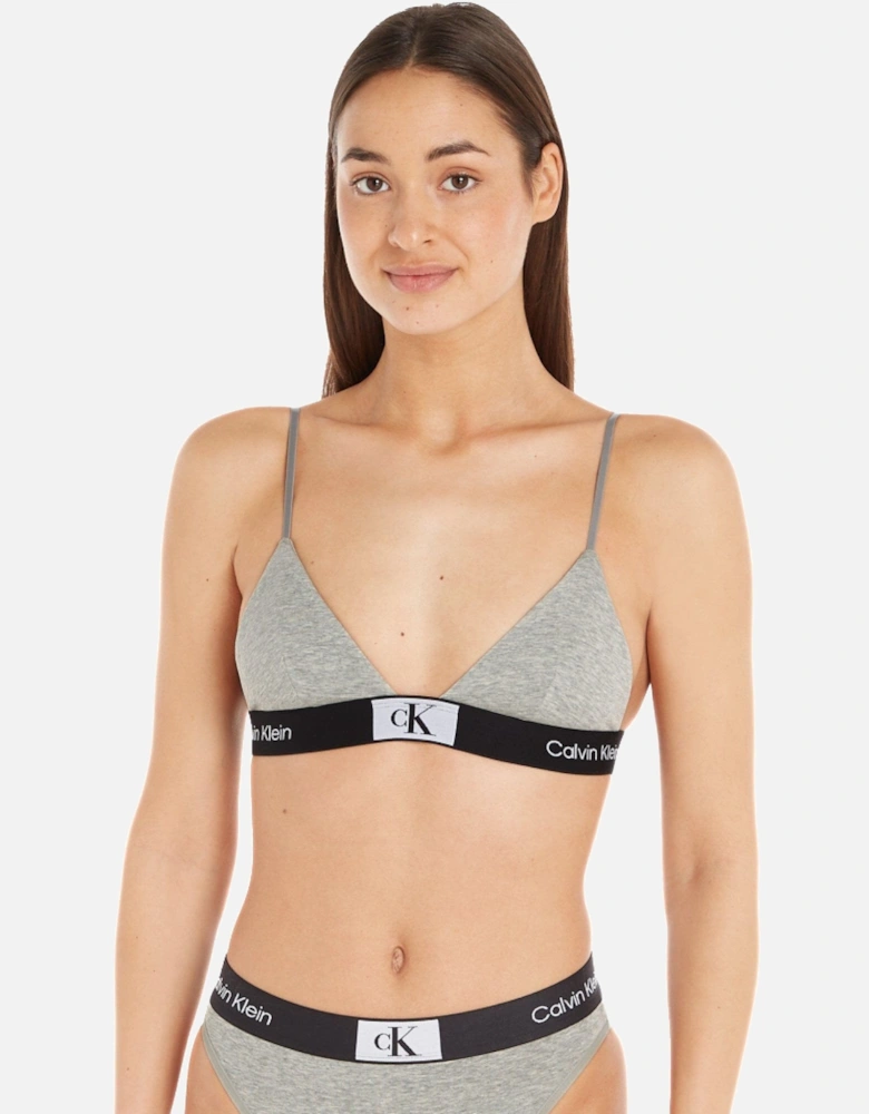 CK 1996 Unlined Triangle Bra, Grey Heather