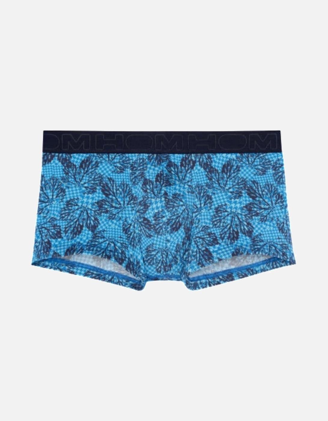 Douro Leaves Print Boxer Trunk, Blue, 7 of 6