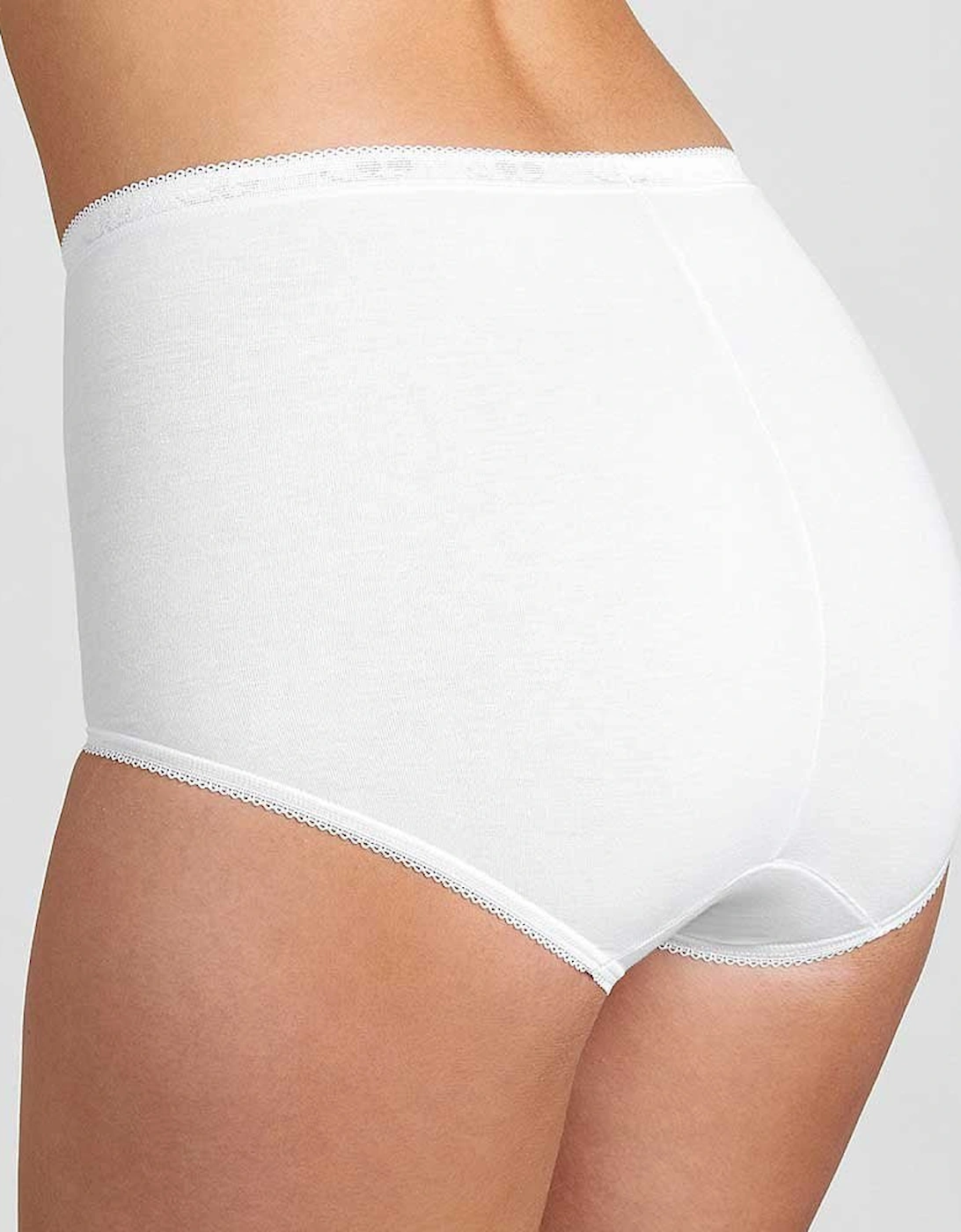 Basic+ 4-Pack Maxi Briefs, White