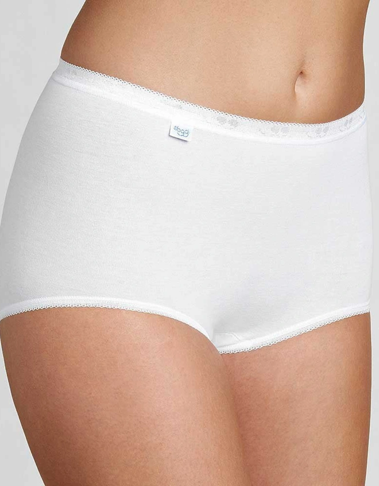 Basic+ 4-Pack Maxi Briefs, White