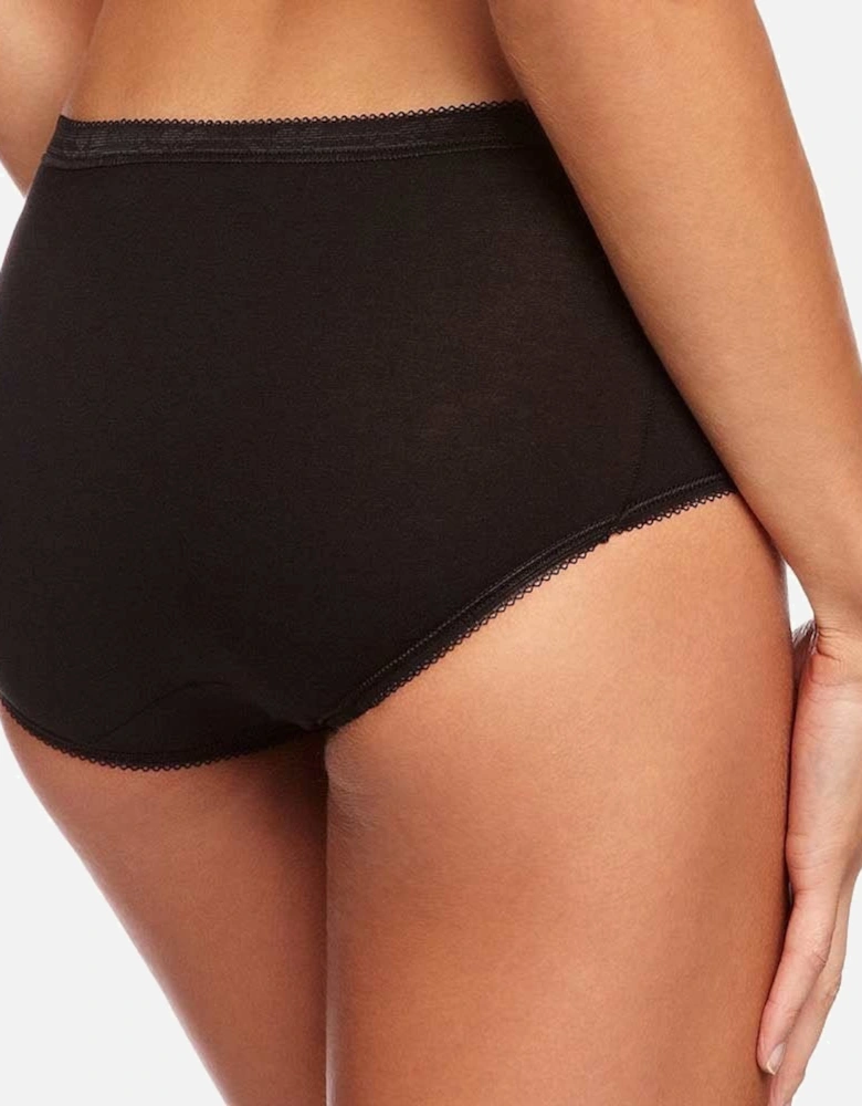 Basic 4 Pack Midi Brief, Black