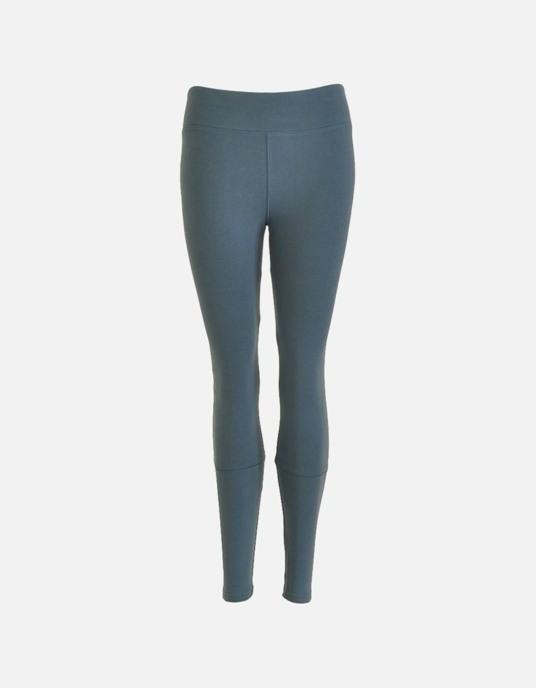 Seamless Logo Legging, Blue Steel