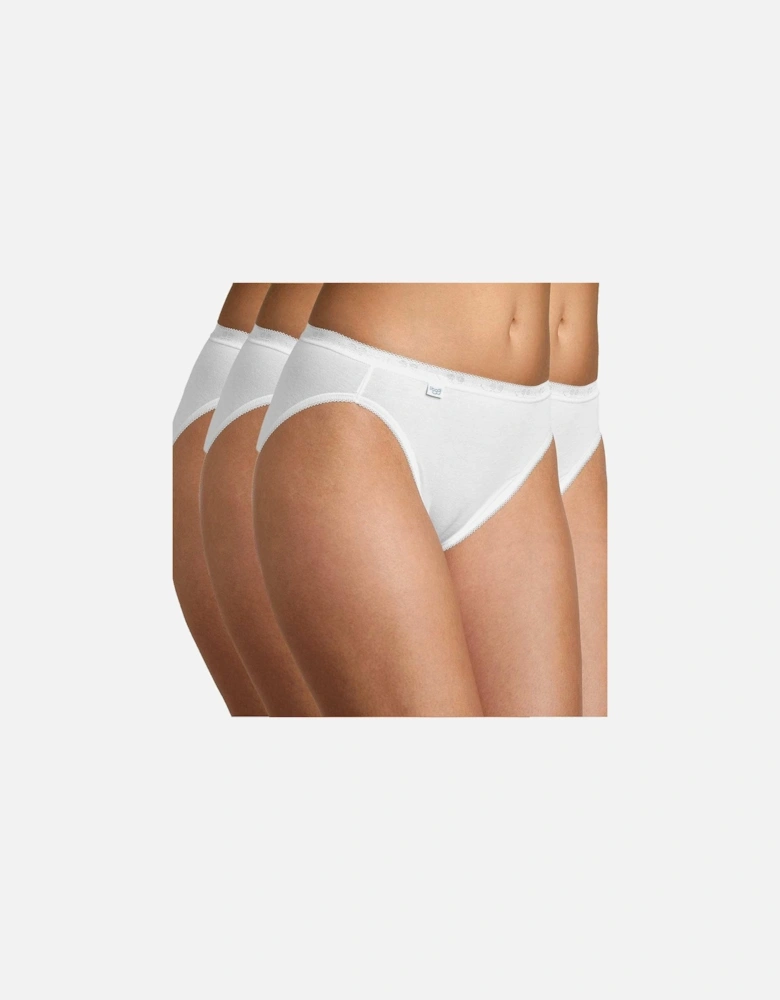 Basic+ 4-Pack Tai Briefs, White