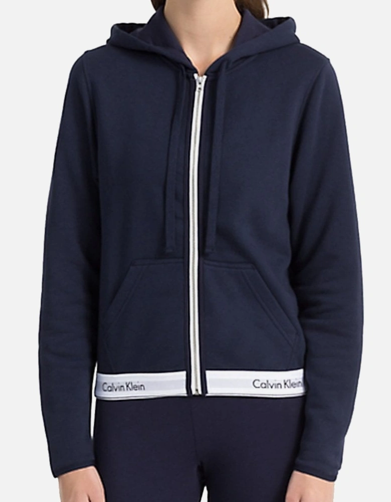 Modern Cotton Zip Hoodie, Shoreline Blue