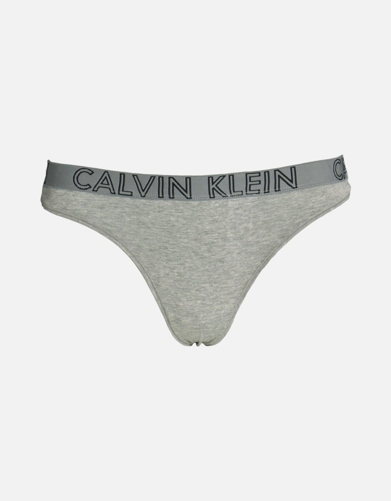 Ultimate Cotton Stretch Thong, Heather Grey