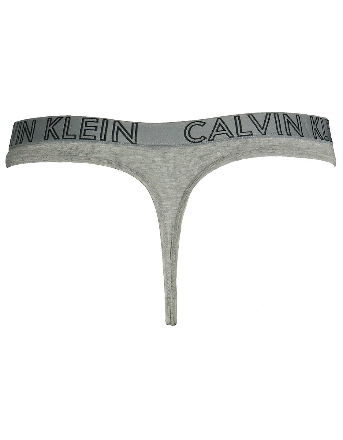 Ultimate Cotton Stretch Thong, Heather Grey