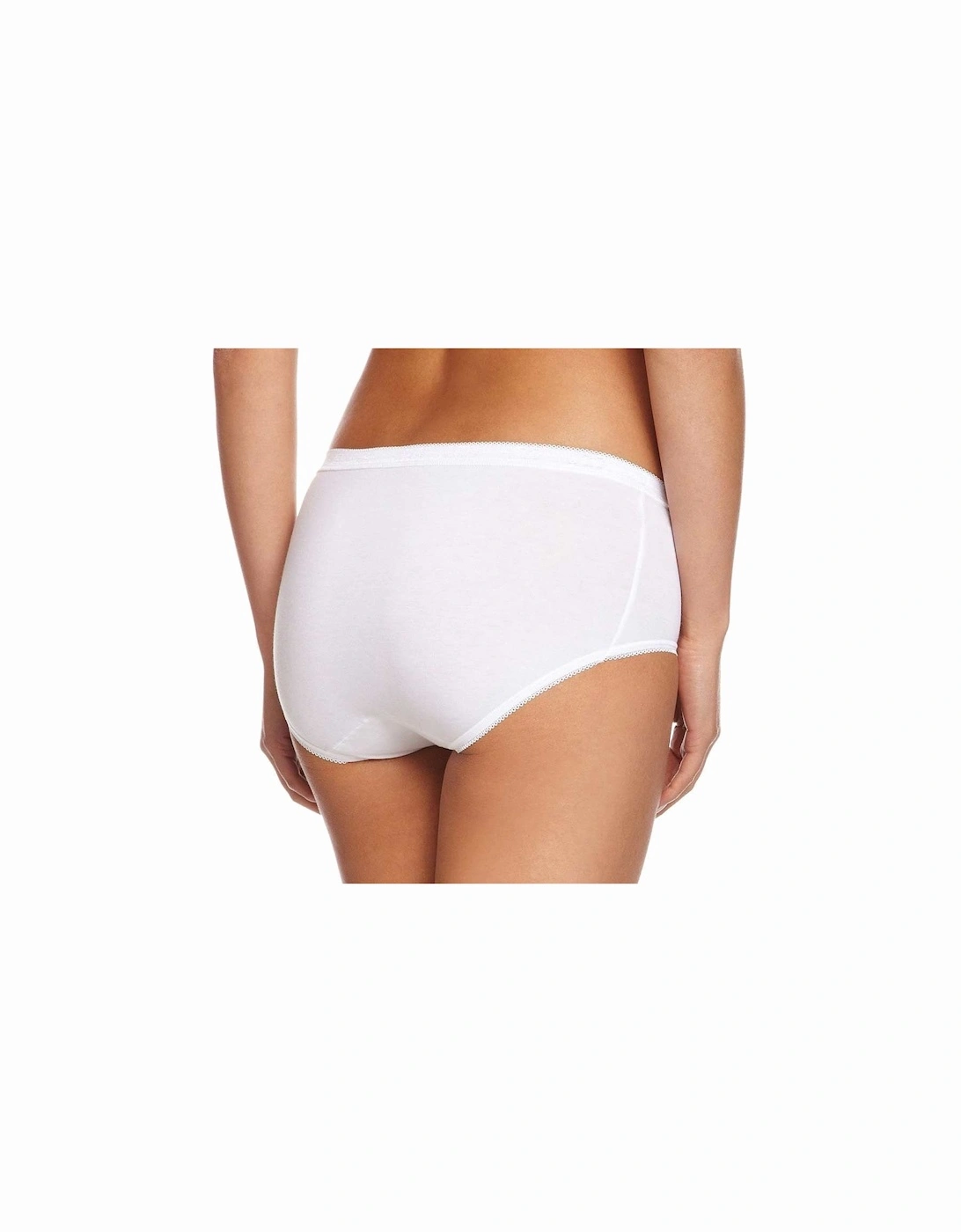 Basic+ 4-Pack Midi Briefs, White