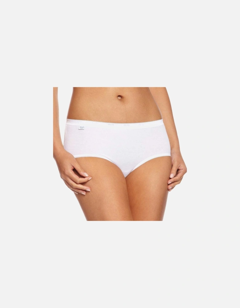 Basic+ 4-Pack Midi Briefs, White