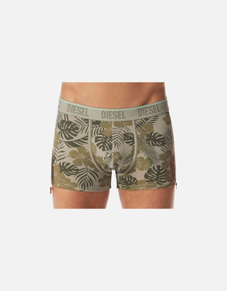 Umbx-Damien Cotton Stretch Trunk, Tropical Print/Green