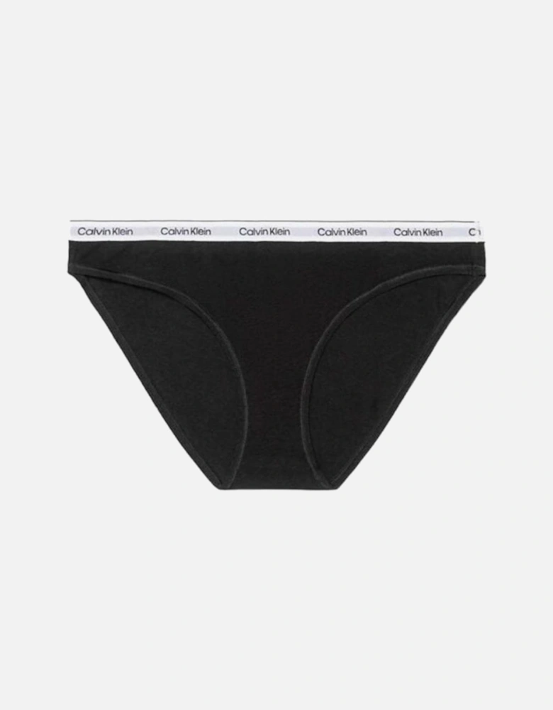 Modern Logo Bikini Brief, Black